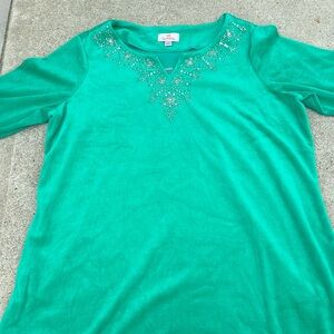 Quacker Factory Beaded Top